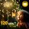 Garden Outdoor Decor Lights 120LED 2Pack, Solar Garden Lights for Yard Outside Fairy Decorative,Solar Powered for Yard Pathway Flowerbed Planter Balcony Patio Decor(Warm White)